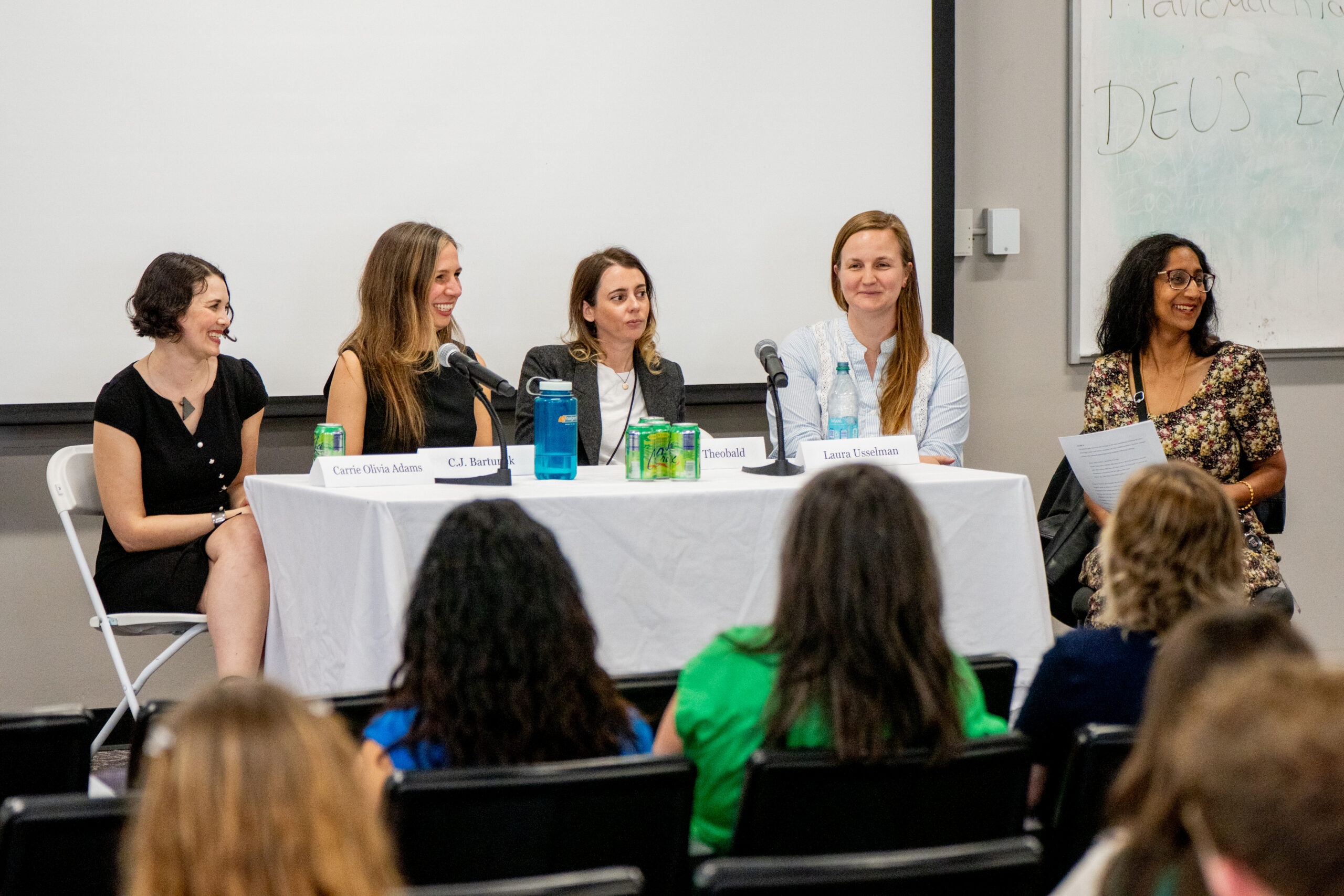 Panel Discussion: English Alumni In Publishing / In celebration of the recent launch of the Publishing Certificate at UGA, the English department, The Georgia Review, and the University of Georgia Press hosted this panel featuring four UGA graduates now working in the publishing industry, moderated by Sujata Iyengar, Distinguished Research Professor of English.