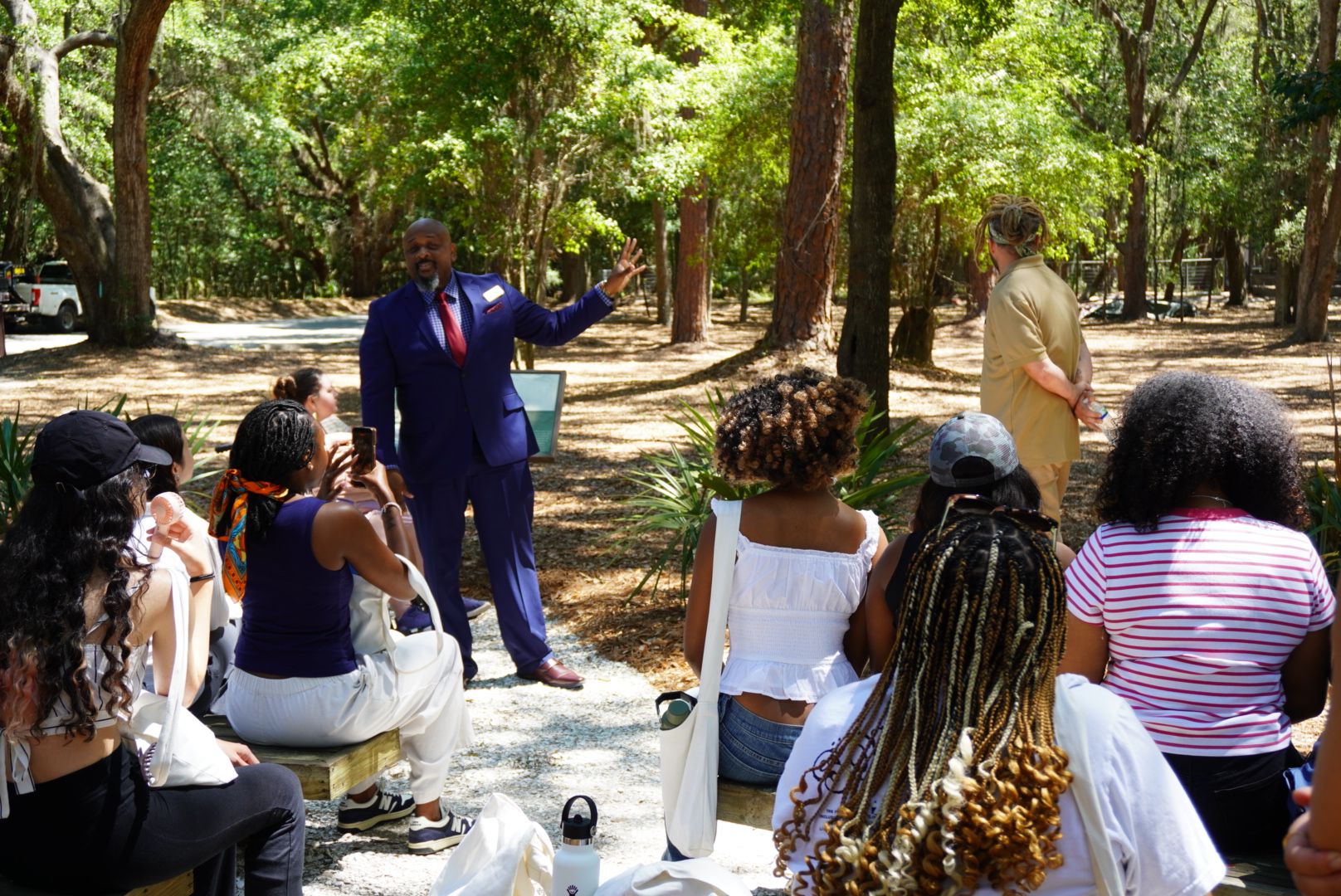 Students and faculty from the University of Georgia, Spelman College, Morehouse College, Emory University, the College of Charleston, the University of North Carolina at Chapel Hill, and the University of Kentucky gathered at Penn Center National Historic Landmark District on St. Helena Island, SC for a five-day cycle of research residencies in June 2022.