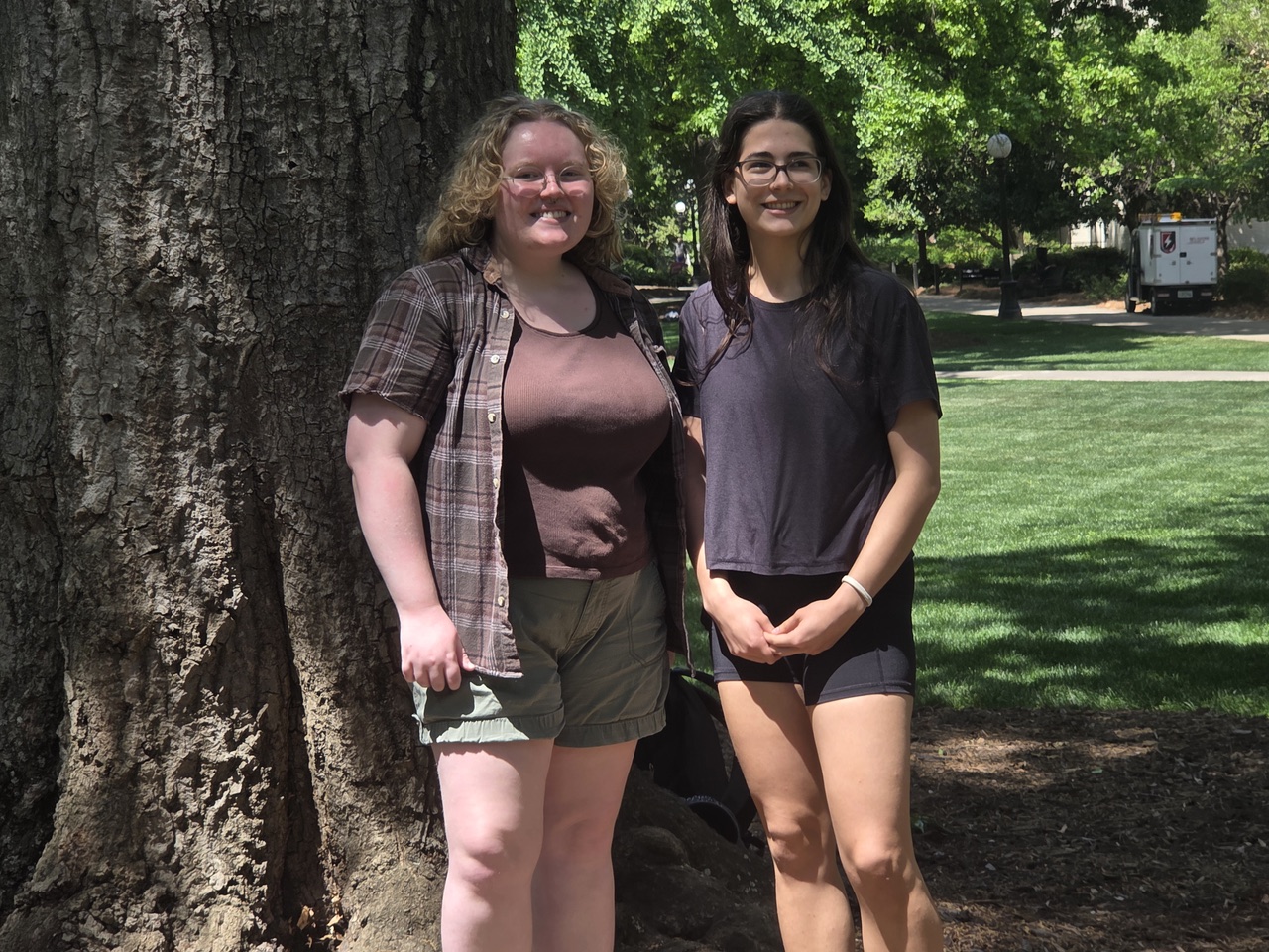 UGA Oxbelly interns Meredith Woods and Sophie Belnap